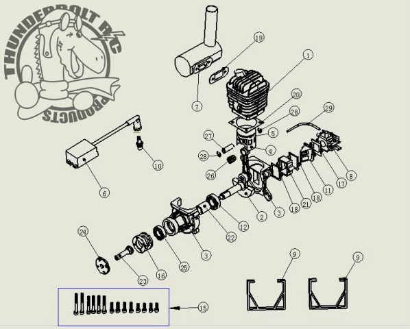 DL50 Parts Breakdown Image