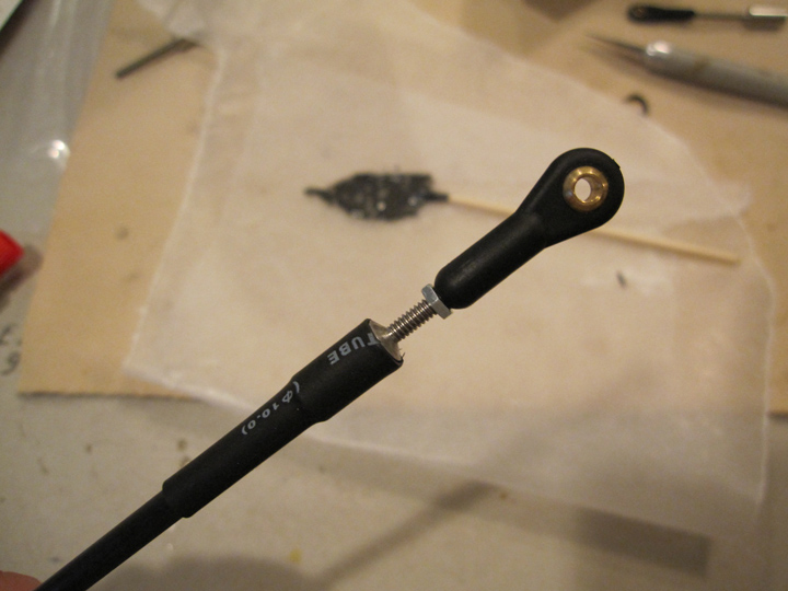 Apply Heat Shrink Tubing to the Pushrod Assembly